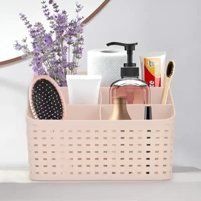 Shopsy 5-Section Multipurpose Plastic Desk Organizer