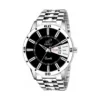 piraso 2034 black dial silver chain mens watch