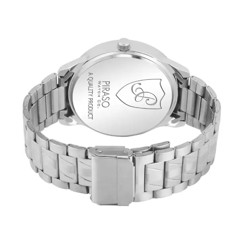 PIRASO 2038-BL Blue Dial Silver Chain Men’s Watch piraso 2038-bl blue dial silver chain watch