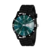 piraso 2038 turquoise dial black mesh watch