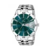 piraso 2038 turquoise dial silver chain watch