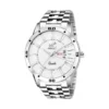 piraso 2038-wh white dial silver chain watch