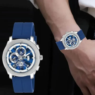 PIRASO 973 2025 Blue Dial Blue Silicone Strap Men’s Watch piraso 973 2025 blue dial mens watch