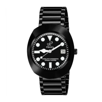 piraso do-rol black chain mens watch