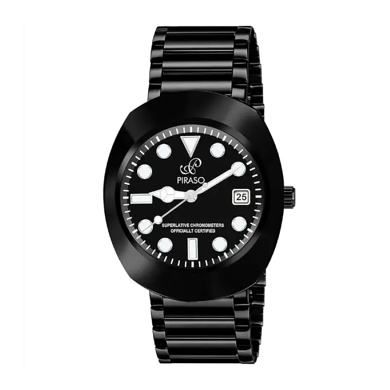 PIRASO DO-ROL Black Dial Black Chain Men’s Watch piraso do-rol black chain mens watch