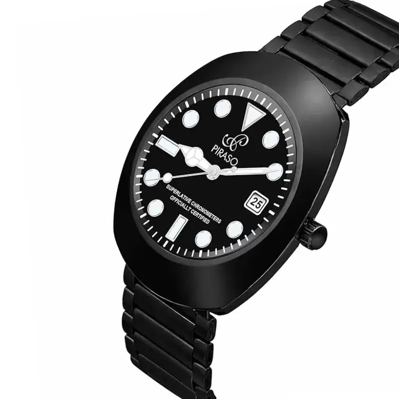 PIRASO DO-ROL Black Dial Black Chain Men’s Watch piraso do-rol black chain mens watch