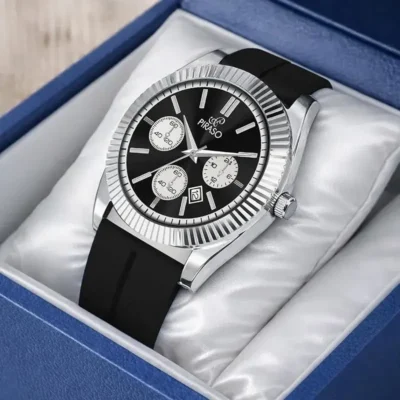 piraso rlx45cos black dial mens watch