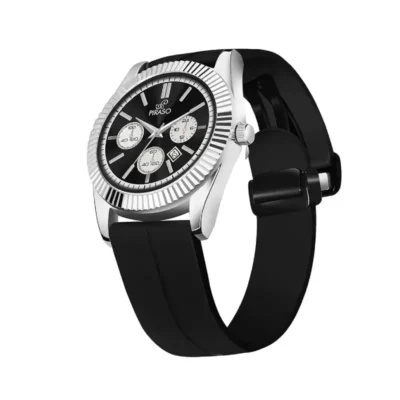 PIRASO RLX45COS Black Dial Silicone Strap Men’s Watch piraso rlx45cos black dial mens watch