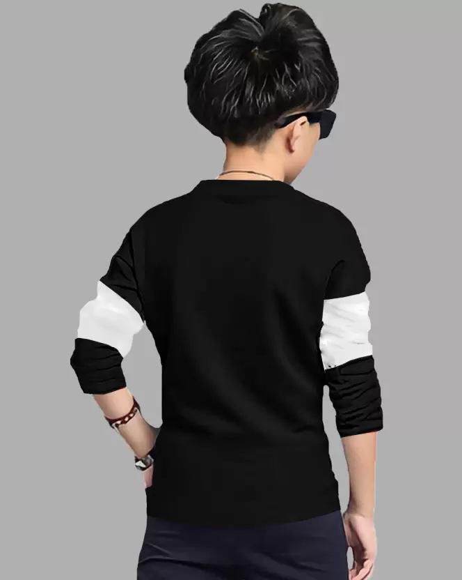 Shopsy Boys Black Cotton Blend Printed Clothing Set shopsy boys black cotton blend printed clothing set