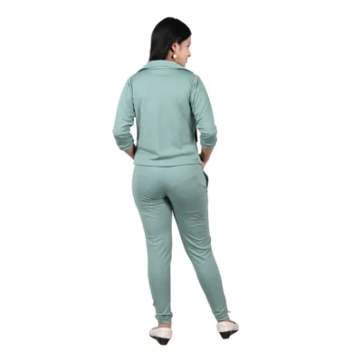 Shopsy Girls Sea Green Printed Top with Trousers Clothing Set shopsy girls sea green printed top and trousers set