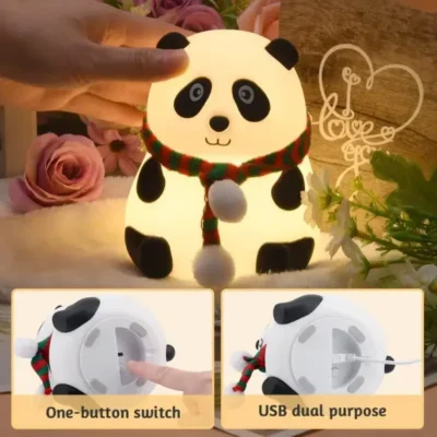 Shopsy Silicone Panda Night Light