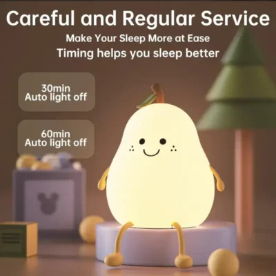 Shopsy Silicone Pear Night Lamp