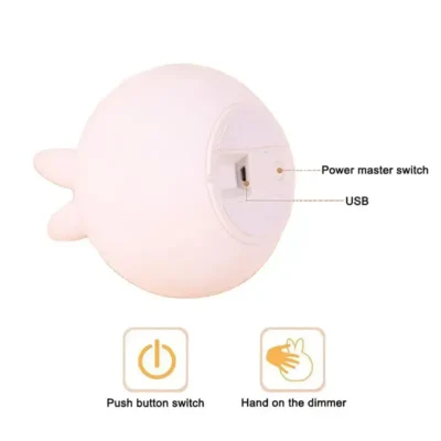 Shopsy Silicone Rabbit Night Light