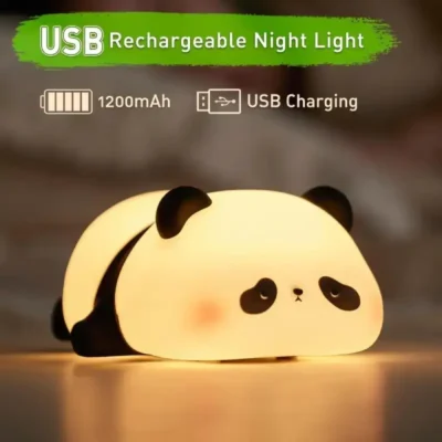 Shopsy Sleeping Panda Silicone Night Light