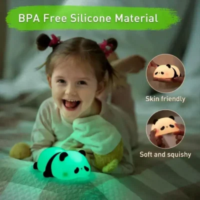 Shopsy Sleeping Panda Silicone Night Light