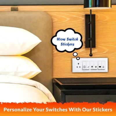 Shopsy 600-Piece Switch Board Sticker Set - 27 Designs, Self-Adhesive Shopsy Switch Board Sticker Set
