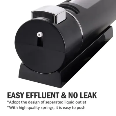 Shopsy Wall-Mounted Black Soap Dispenser
