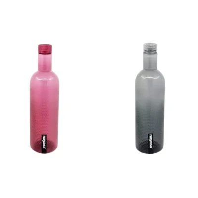 Shopsy 1000ml Plastic Water Bottle Set of 4 - Multicolour Shopsy 1000ml Plastic Water Bottle