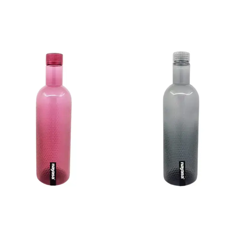 Shopsy 1000ml Plastic Water Bottle Set of 4 - Multicolour Shopsy 1000ml Plastic Water Bottle