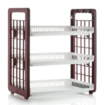 Shopsy 3-Tier Slim Plastic Storage Rack