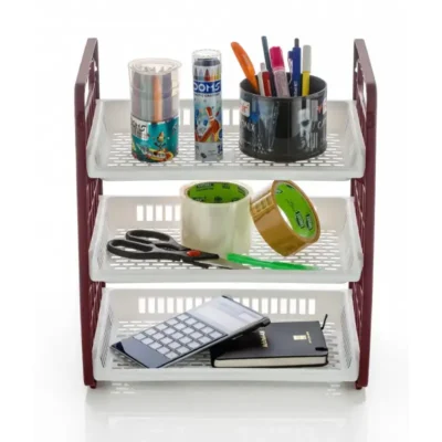 Shopsy 3-Tier Slim Plastic Storage Rack