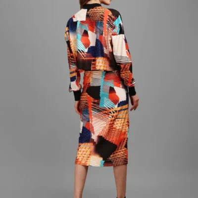 Shopsy Multicolor Crepe Co-ords Set with Printed Palazzos for Women