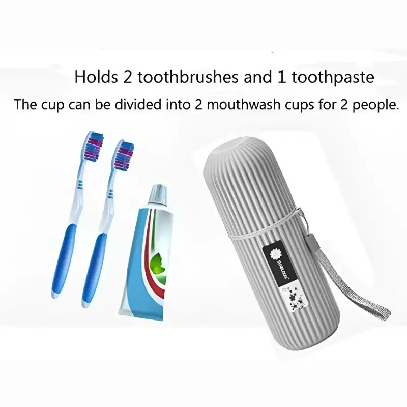 Shopsy Capsule Shape Travel Toothpaste and Toothbrush Holder - Random Color Shopsy Toothbrush Holder