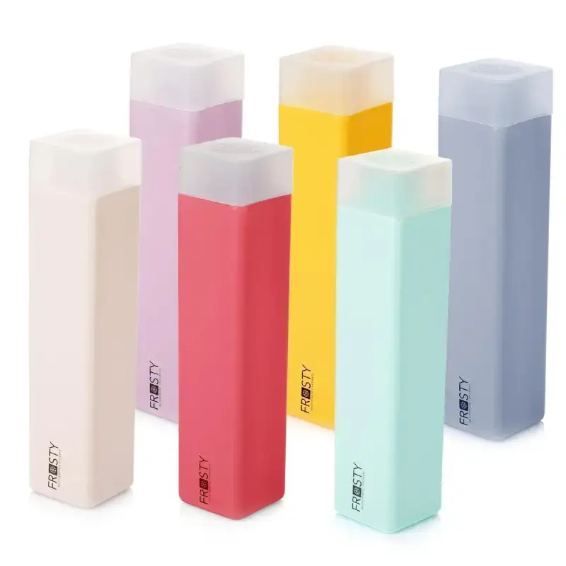 Shopsy Premium Colorful Square Fridge Water Bottles with Mat Finish - 1L, Pack of 6, Multicolor Shopsy Premium Colorful Square Fridge Water Bottles