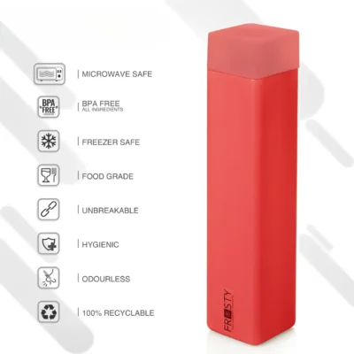 Shopsy Premium Colorful Square Fridge Water Bottles