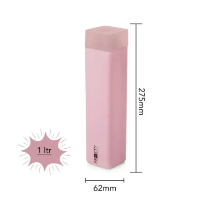 Shopsy Premium Colorful Square Fridge Water Bottles with Mat Finish - 1L, Pack of 6, Multicolor Shopsy Premium Colorful Square Fridge Water Bottles