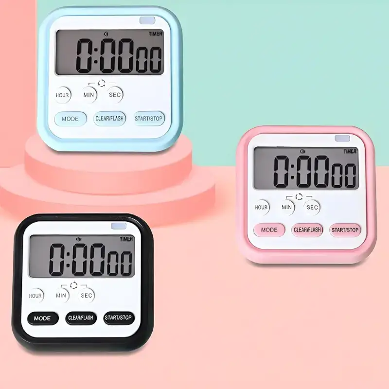 Shopsy Digital Kitchen Timer & Stopwatch with Magnetic Stand - Multicolor Shopsy Digital Kitchen Timer & Stopwatch
