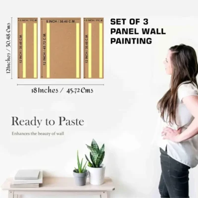 Shopsy Set of 3 Flower Pot 3D Wall Art Paintings for Home and Office Shopsy Flower Pot 3D Wall Art Paintings