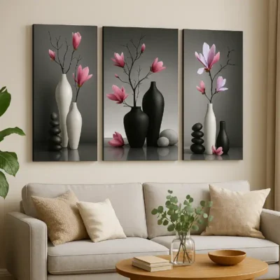 Shopsy Flower Pot Self-Adhesive Wall Paintings