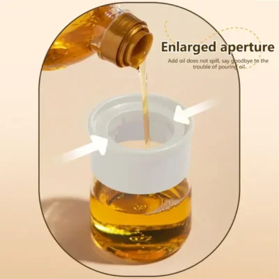 Shopsy Glass Oil Dispenser with Silicone Brush