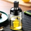 Shopsy Glass Oil Dispenser with Silicone Basting Brush