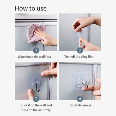 Shopsy Heavy Duty Adhesive Wall Hooks