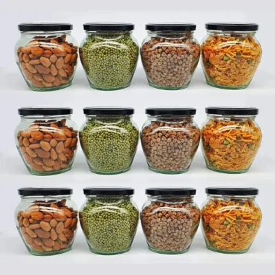 Shopsy Matka Shape Glass Jars