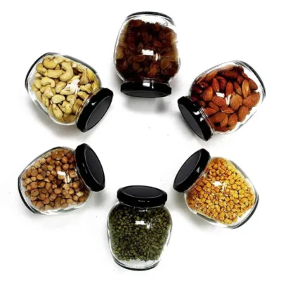 Shopsy Matka Shape Glass Jars
