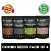Nutritoz Chia, Flax, Pumpkin, and Sunflower Seeds Combo