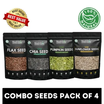 Nutritoz Chia, Flax, Pumpkin, and Sunflower Seeds Combo