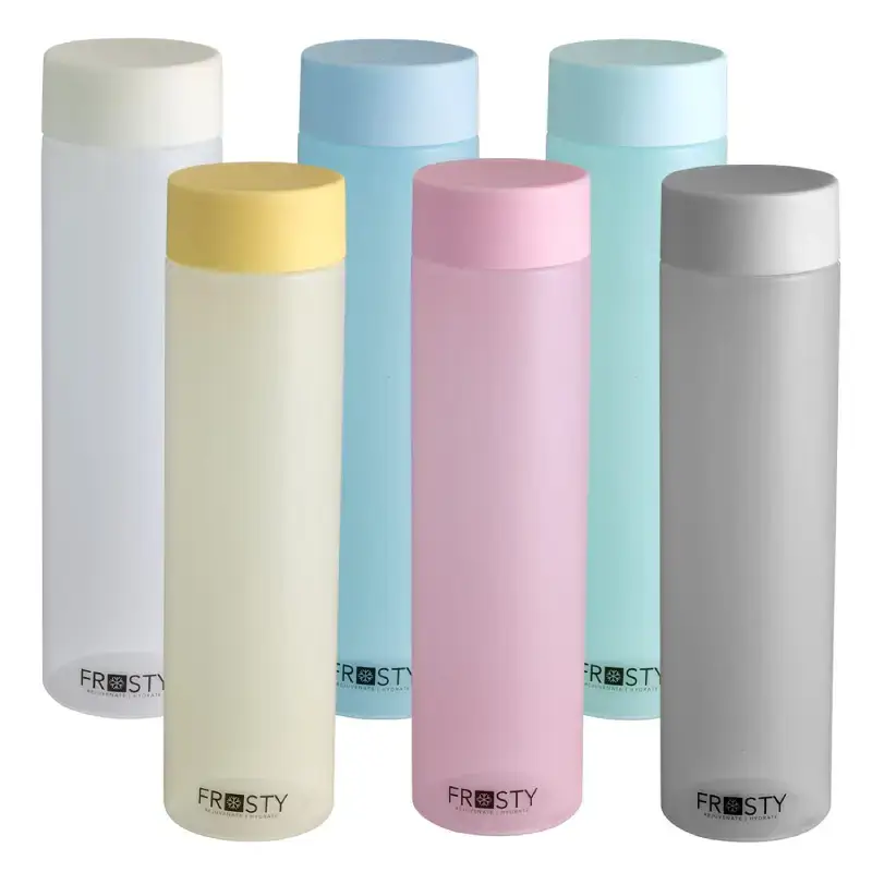 Shopsy Premium Round Fridge Water Bottles with Mat Finish - 1L, Pack of 6, Multicolor Shopsy Premium Round Fridge Water Bottles