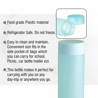 Shopsy Premium Round Fridge Water Bottles with Mat Finish - 1L, Pack of 6, Multicolor Shopsy Premium Round Fridge Water Bottles