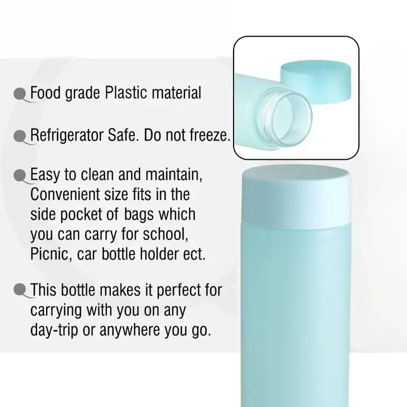 Shopsy Premium Round Fridge Water Bottles with Mat Finish - 1L, Pack of 6, Multicolor Shopsy Premium Round Fridge Water Bottles