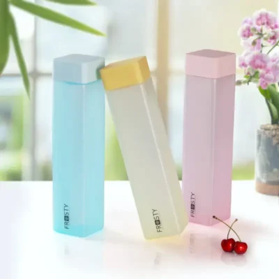 Shopsy Premium Square Fridge Water Bottles with Mat Finish - 1L, Pack of 6, Multicolor Shopsy Premium Square Fridge Water Bottles