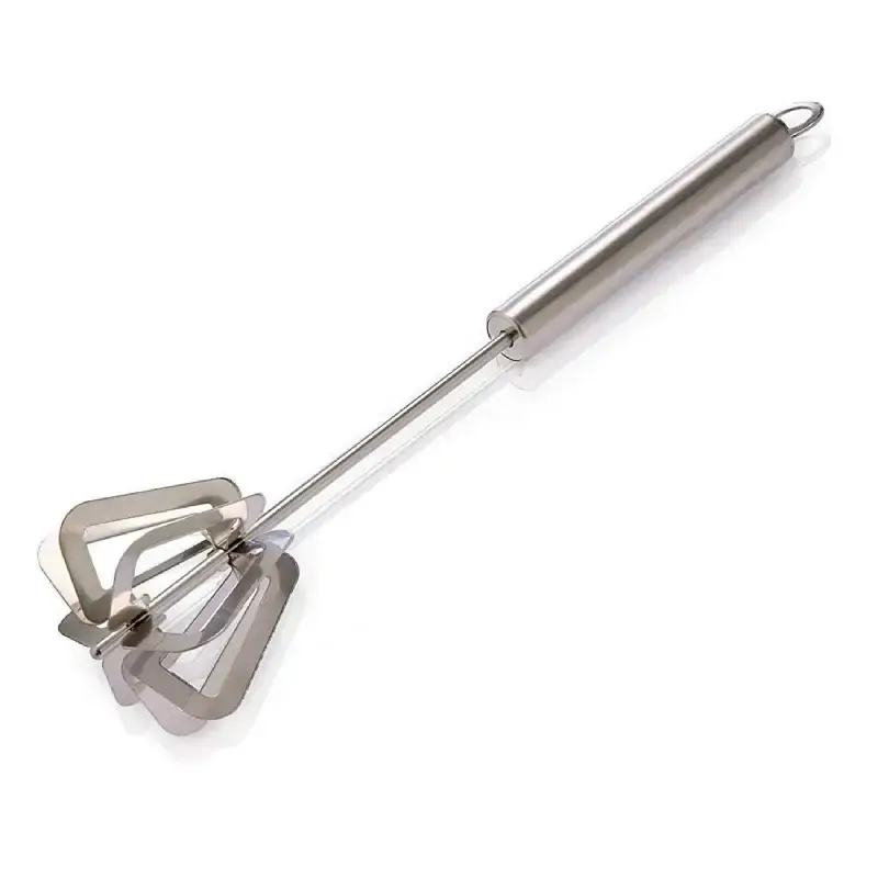 Shopsy Stainless Steel Hand Push Rotary Whisk Blender Shopsy Stainless Steel Hand Push Rotary Whisk Blender
