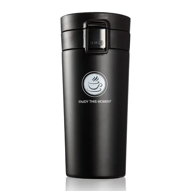 Shopsy 380ml Stainless Steel Insulated Coffee Travel Mug with Leakproof Lid Shopsy Stainless Steel Insulated Coffee Travel Mug