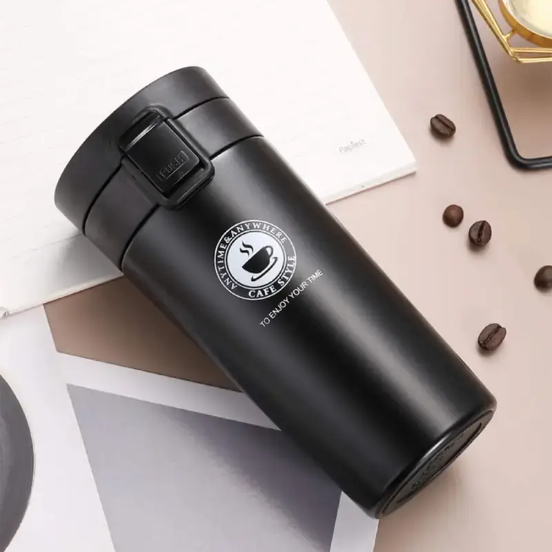 Shopsy 380ml Stainless Steel Insulated Coffee Travel Mug with Leakproof Lid Shopsy Stainless Steel Insulated Coffee Travel Mug