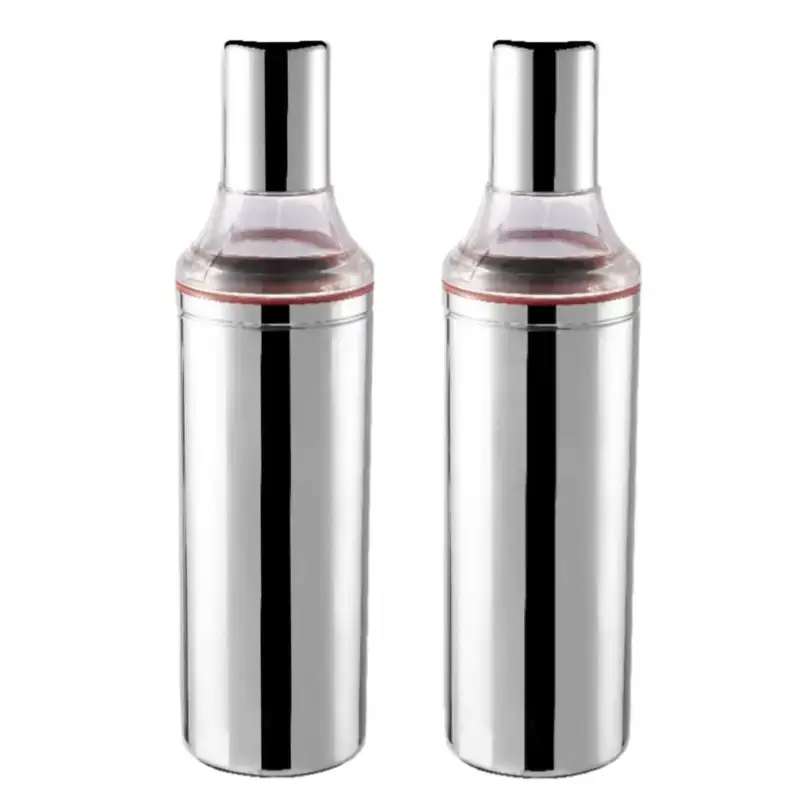 Shopsy Stainless Steel Oil Dispenser Bottles - 1000ml, Set of 2 Shopsy Stainless Steel Oil Dispenser Bottles