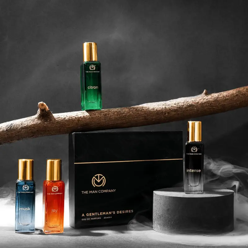 The Man Company Perfume Gift Set for Men - 4x20ml Long-Lasting EDP The Man Company Perfume Gift Set for Men