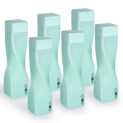 Shopsy Premium Twisted Square Fridge Water Bottles with Mat Finish - 1L, Pack of 6, Multicolor Shopsy Premium Twisted Square Fridge Water Bottles